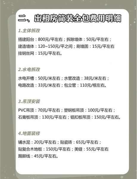 简装多少钱一平方