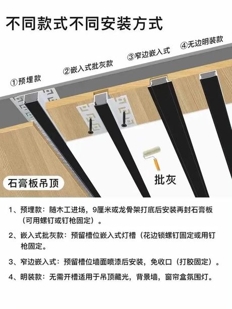 led线条灯安装方法，LED线条灯安装方法