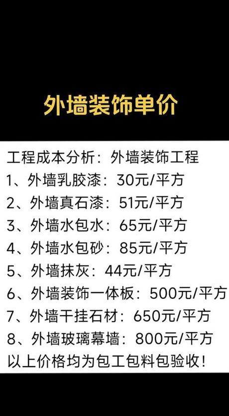外墙装修价格指南：2025年每平方米成本解析