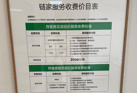 租房子中介费多少钱