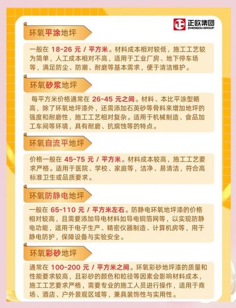 环氧地坪一平米多少钱，环氧地坪价格分析