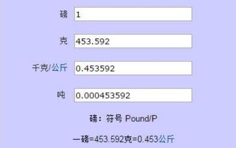 一磅是多少，一磅是多少克