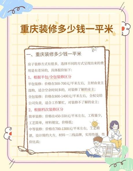 2025重庆家装房子花多少钱：费用指南