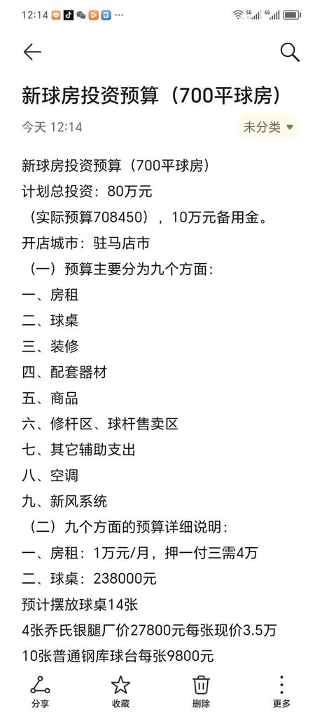 台球厅投资需要多少钱，台球厅投资成本分析