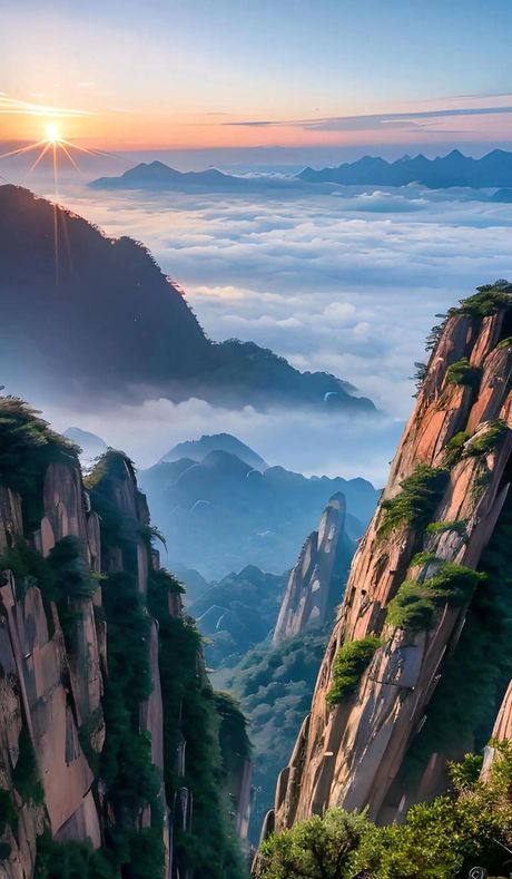 清水墙：被誉为黄山第一奇观的自然大景观