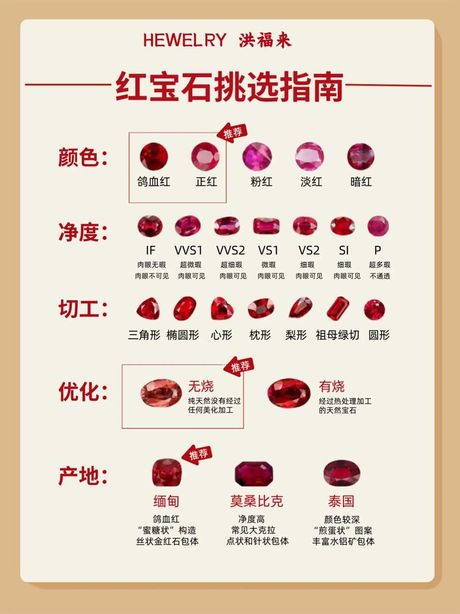 天然红宝石鉴定方法